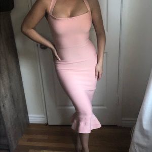 Halter Fishtail Bandage Dress